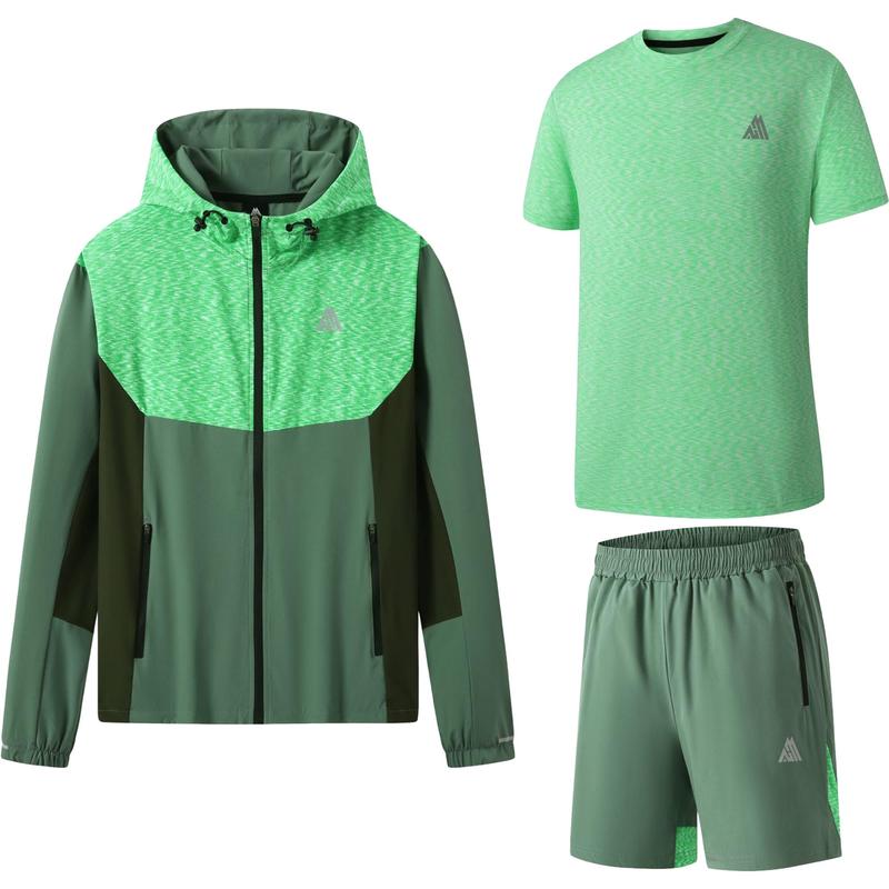 Men's 3-piece gym tracksuit set