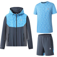 Men's 3-piece gym tracksuit set