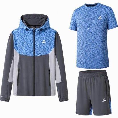 Men's 3-piece gym tracksuit set