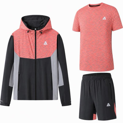 Men's 3-piece gym tracksuit set