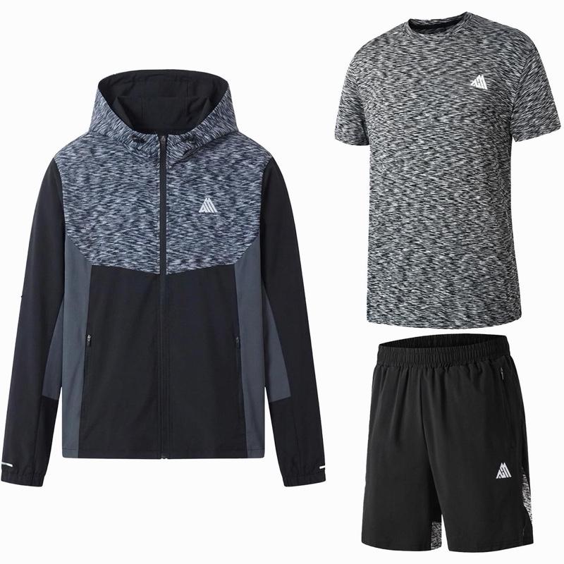 Men's 3-piece gym tracksuit set